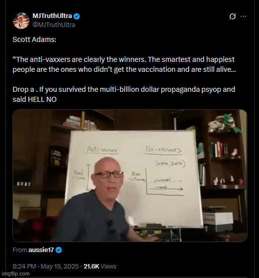 This guy gets it... link to video in comments | image tagged in anti-vaxxers,are the winners | made w/ Imgflip meme maker