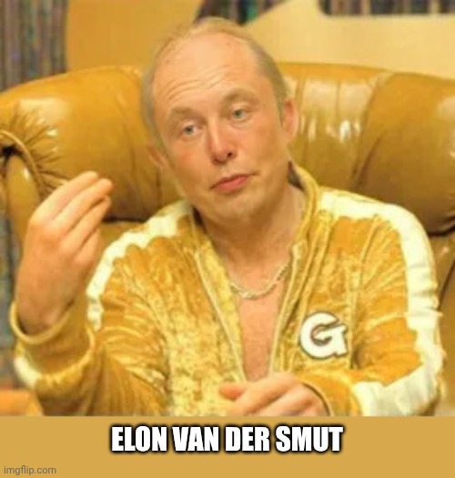 Gold Tesla member | ELON VAN DER SMUT | image tagged in elon van der smut | made w/ Imgflip meme maker