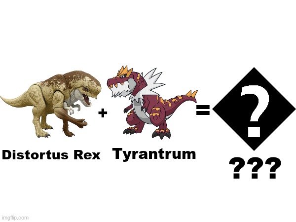 Just thought of a Fakemon based on the D Rex from Jurassic World Rebirth | image tagged in crossover | made w/ Imgflip meme maker
