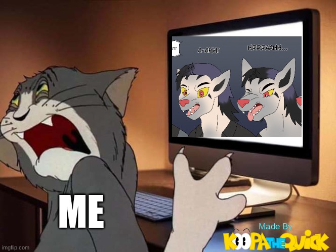 This Is A Disgrace To Mightyena And Pokemon Everywhere! | ME | image tagged in tom looking away from computer,pokemon | made w/ Imgflip meme maker