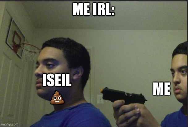 Trust Nobody, Not Even Yourself | ME IRL: ISEIL ? ME | image tagged in trust nobody not even yourself | made w/ Imgflip meme maker