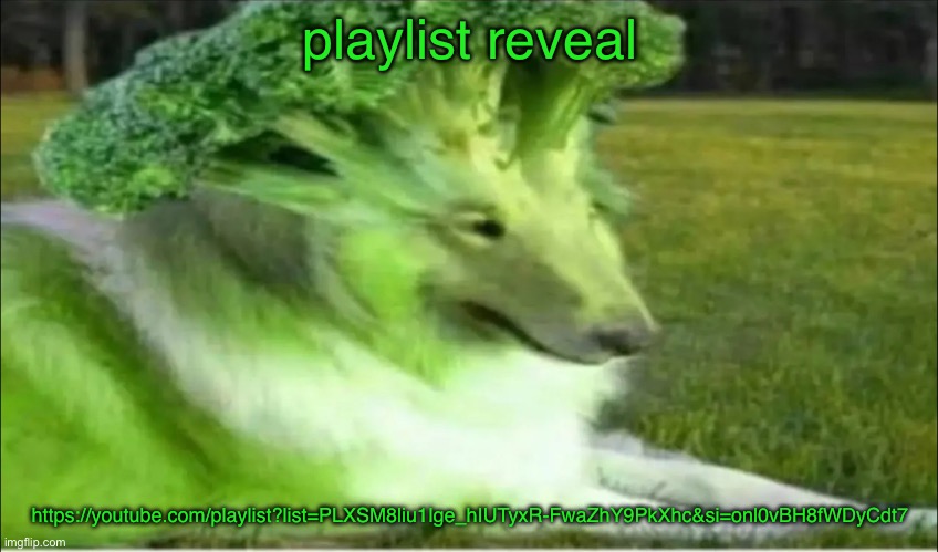 Broco dogo | playlist reveal; https://youtube.com/playlist?list=PLXSM8liu1lge_hIUTyxR-FwaZhY9PkXhc&si=onl0vBH8fWDyCdt7 | image tagged in broco dogo | made w/ Imgflip meme maker
