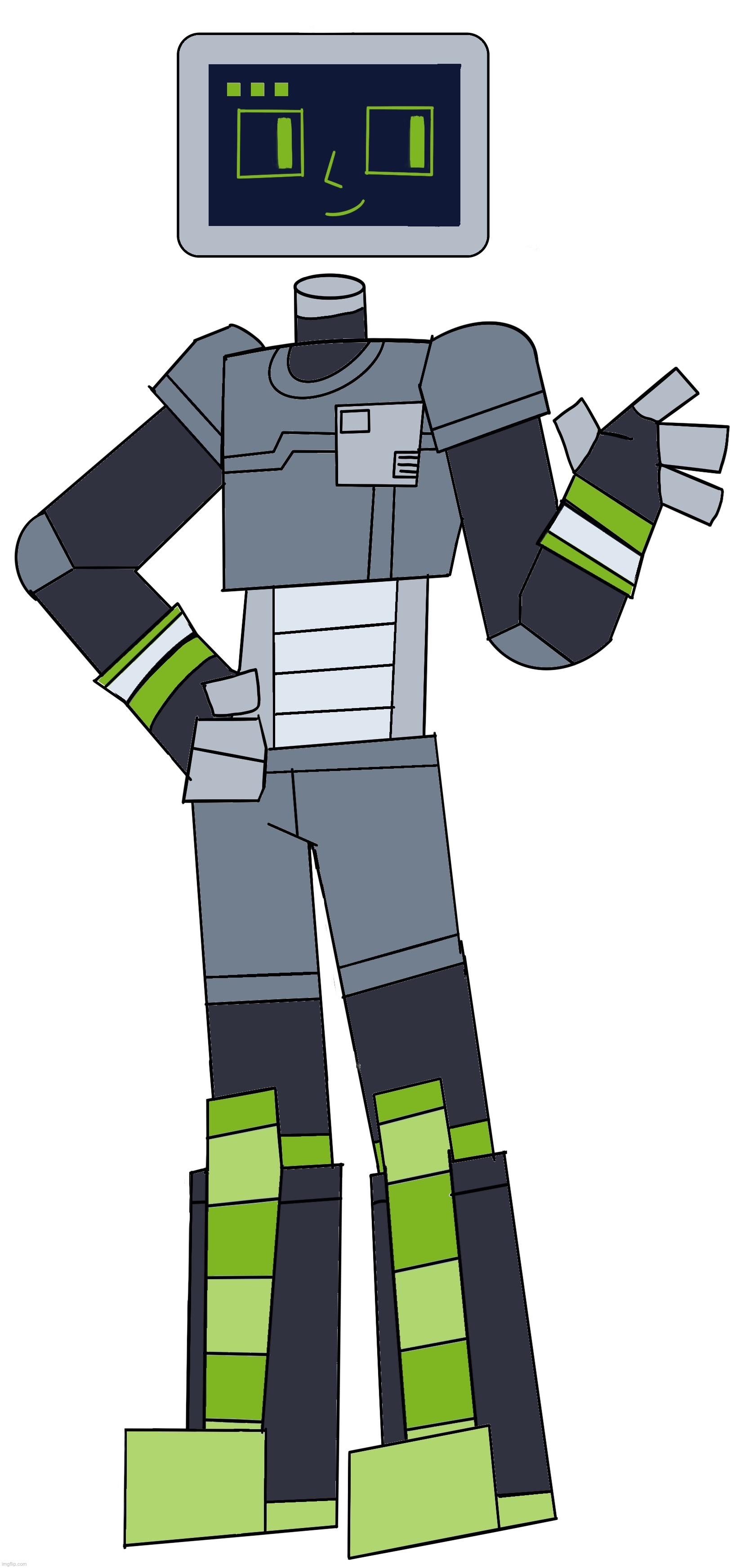 E.R.I.C. (Electronic Robotic Interface Computer) | image tagged in his profile in the comments btw | made w/ Imgflip meme maker