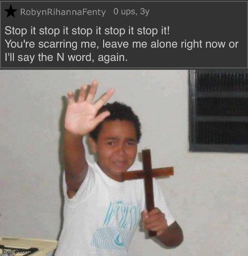 image tagged in kid with cross | made w/ Imgflip meme maker