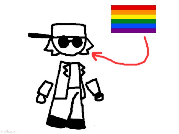 My lover changed her self insert to being a male, and since in my self insert's lore he's dating him, that makes him gae | made w/ Imgflip meme maker