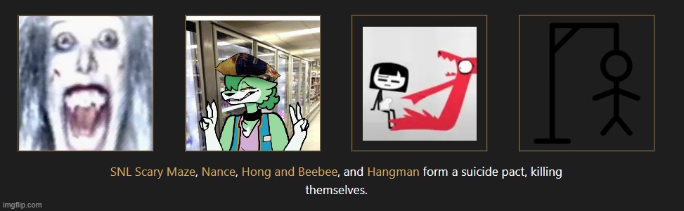 did they failed at playing hangman and then killed themself | made w/ Imgflip meme maker