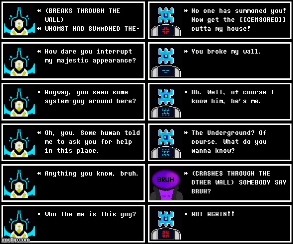 Gabriel meets System | image tagged in undertale,understream,textbox,roleplay,roleplaying,rp | made w/ Imgflip meme maker
