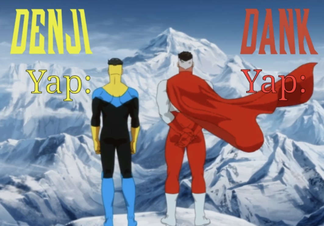 High Quality Dank and Denji shared temp Blank Meme Template