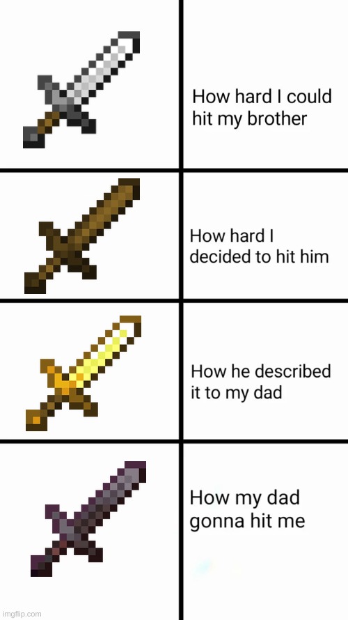 Who would do the same? | image tagged in how hard i could hit my brother,minecraft | made w/ Imgflip meme maker