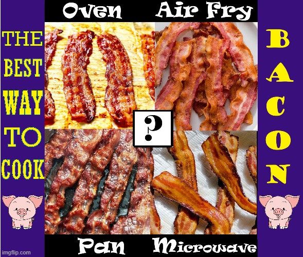Getting to Know You | image tagged in vince vance,bacon memes,microwave,air fry,oven,pan | made w/ Imgflip meme maker