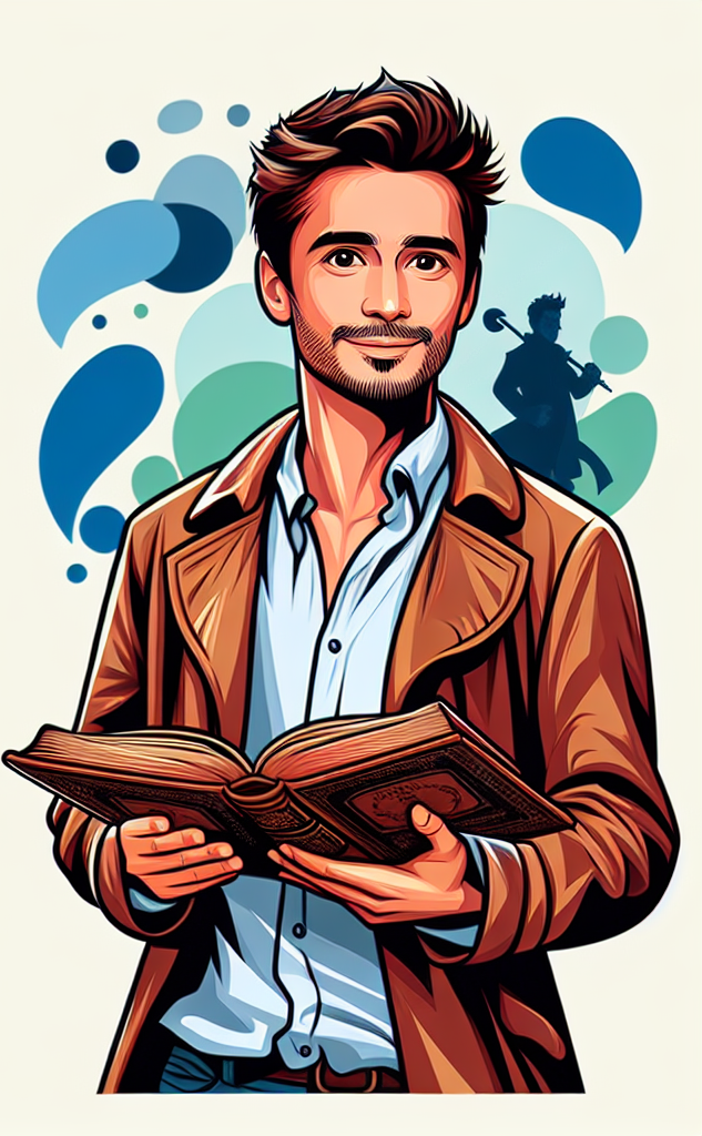 A man with book Blank Meme Template