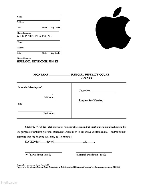the new apple iwant a divorce | made w/ Imgflip meme maker