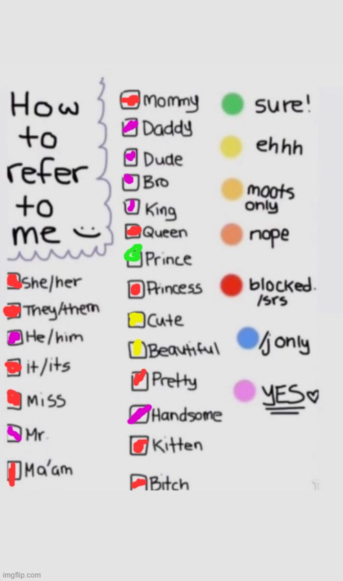 How To Refer To Me :) | image tagged in how to refer to me | made w/ Imgflip meme maker