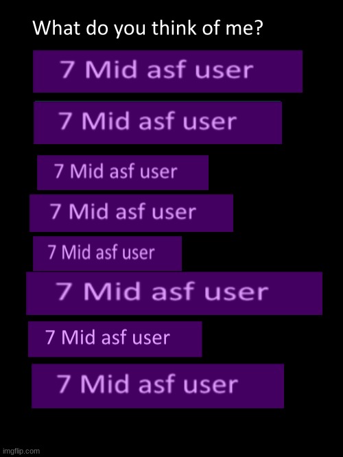 mid asf user | image tagged in mid asf user | made w/ Imgflip meme maker
