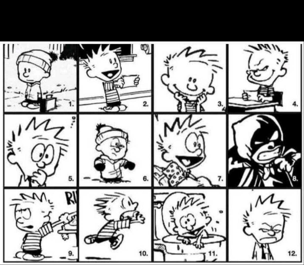 Emotional reaction bingo Blank Meme Template