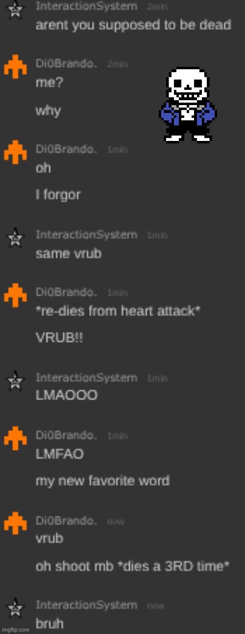 vrub is a word now | image tagged in sans of relevance | made w/ Imgflip meme maker