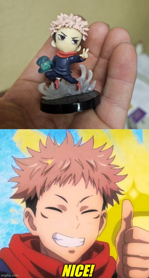 COOL | NICE! | image tagged in jujutsu kaisen,yuji itadori,anime,anime meme | made w/ Imgflip meme maker