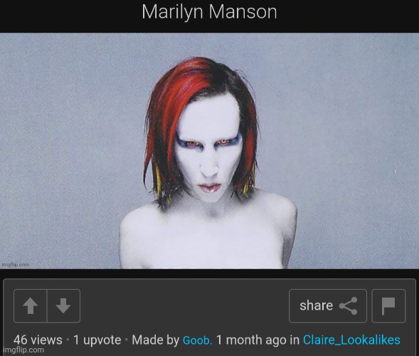 Made by Goob. 1 month ago in Claire_Lookalikes | made w/ Imgflip meme maker