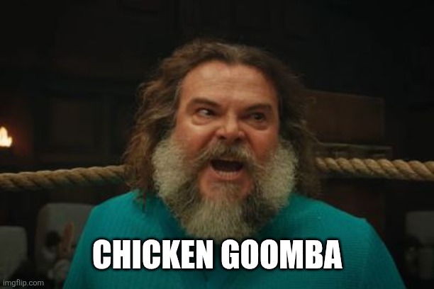 chicken jockey | CHICKEN GOOMBA | image tagged in chicken jockey | made w/ Imgflip meme maker