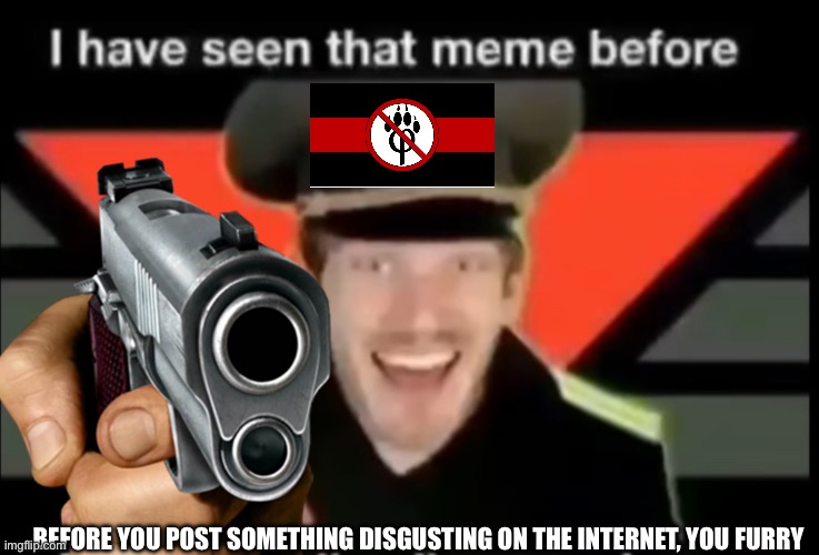 POV memes please | BEFORE YOU POST SOMETHING DISGUSTING ON THE INTERNET, YOU FURRY | image tagged in meme,anti-furry | made w/ Imgflip meme maker