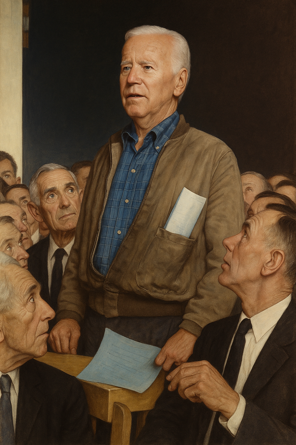 Biden rockwell Blank Meme Template