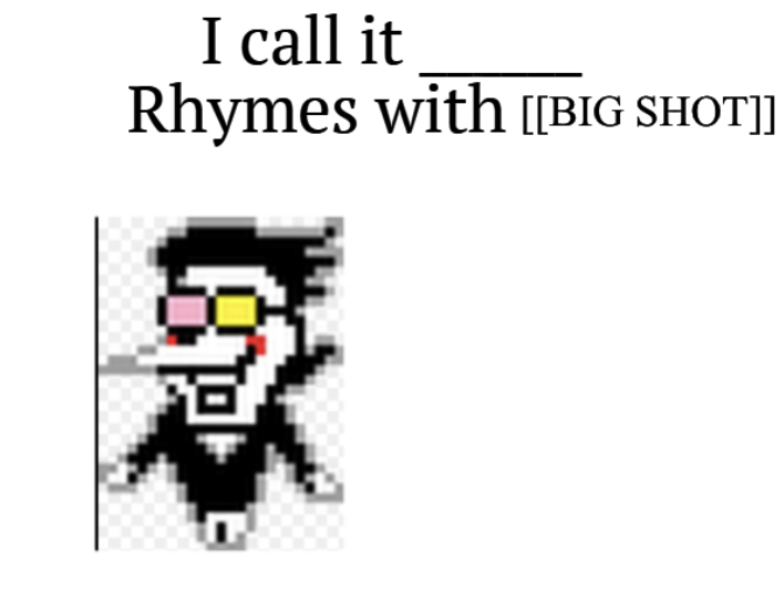 High Quality I call it____ spamton version Blank Meme Template