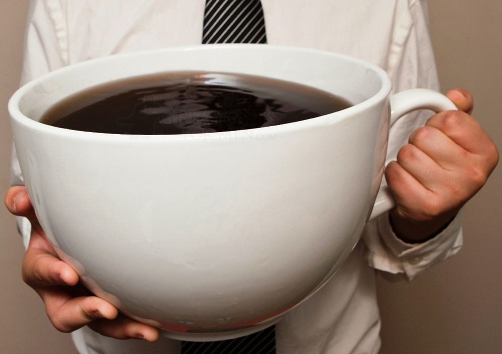 Huge cup of coffee Blank Meme Template