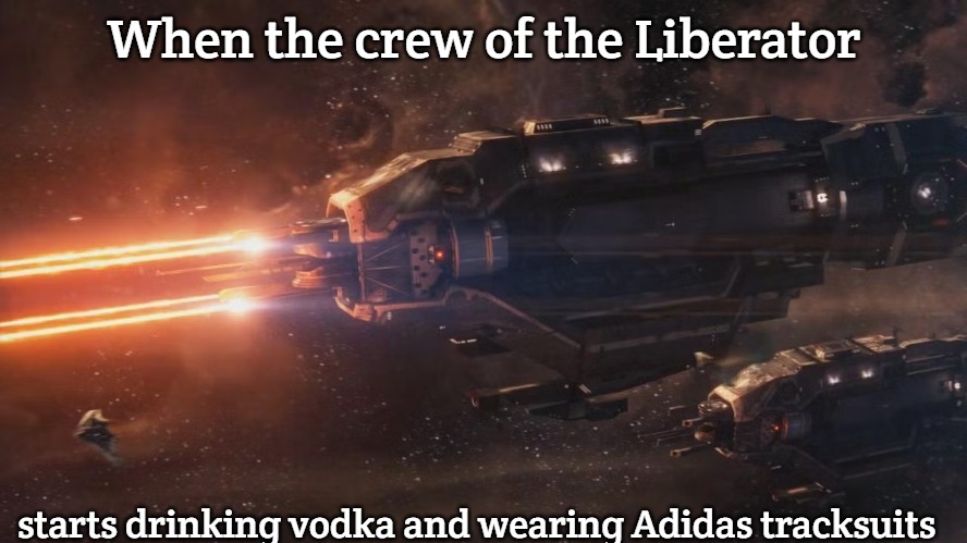 Slavic Lives Matter | When the crew of the Liberator; starts drinking vodka and wearing Adidas tracksuits | image tagged in slavic lives matter | made w/ Imgflip meme maker