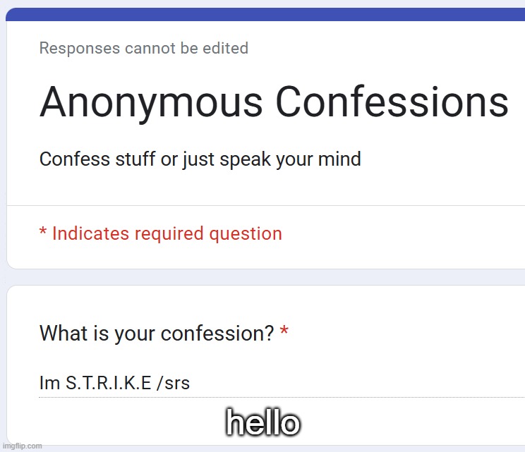 hello | made w/ Imgflip meme maker