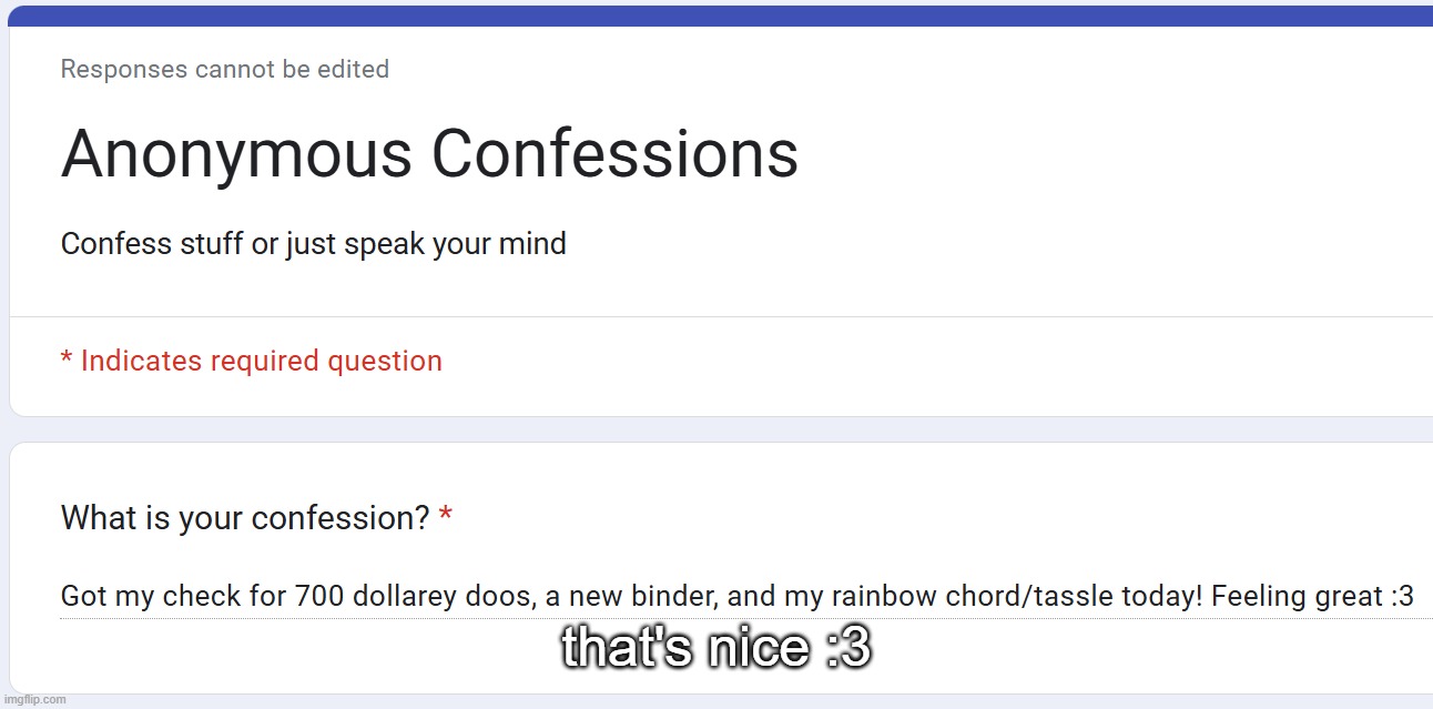 that's nice :3 | made w/ Imgflip meme maker