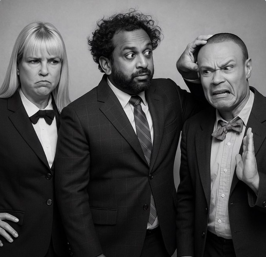 High Quality Pam Bondi, Kash Patel, Dan Bongino Blank Meme Template