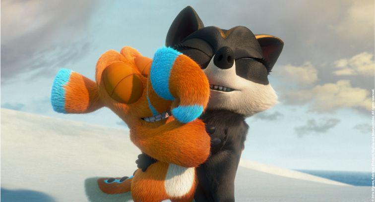 Leah and Finny hugging Blank Meme Template