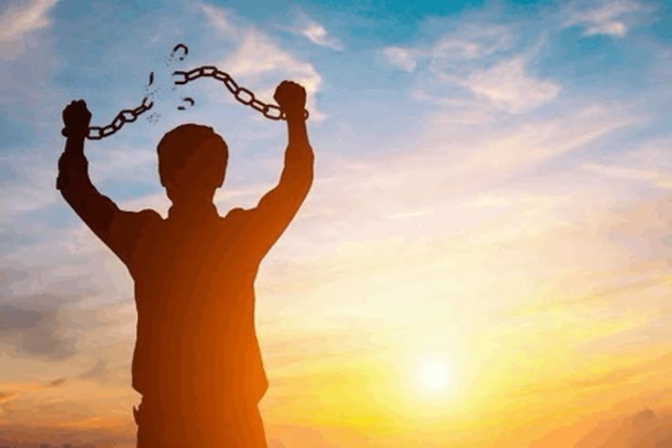man breaking handcuffs Blank Meme Template