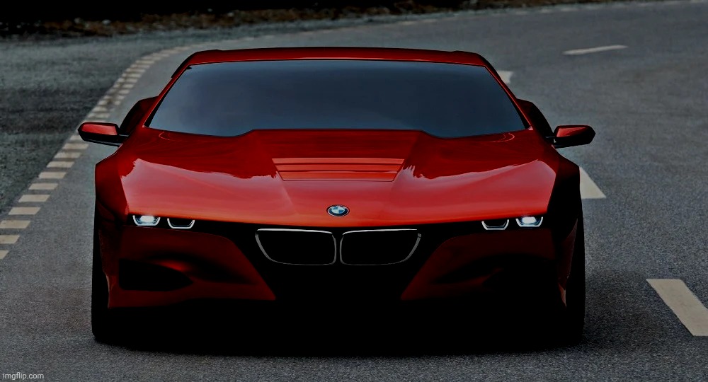 BMW M1 Hommage (Little Bit Brightness Low) | image tagged in bmw m1 hommage,low brightness,darkness | made w/ Imgflip meme maker