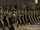 Soldiers marching Blank Meme Template