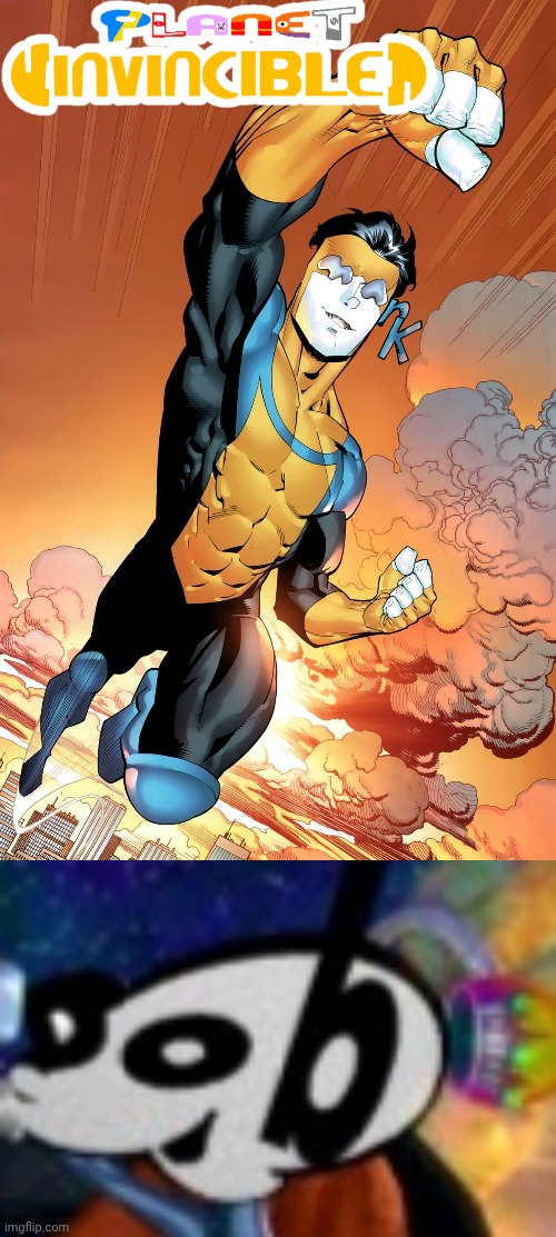 image tagged in planet invincible,funky lil dude | made w/ Imgflip meme maker