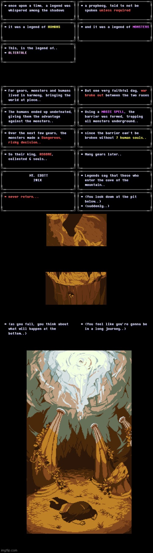 The story of ALTERTALE | image tagged in once upon a time | made w/ Imgflip meme maker