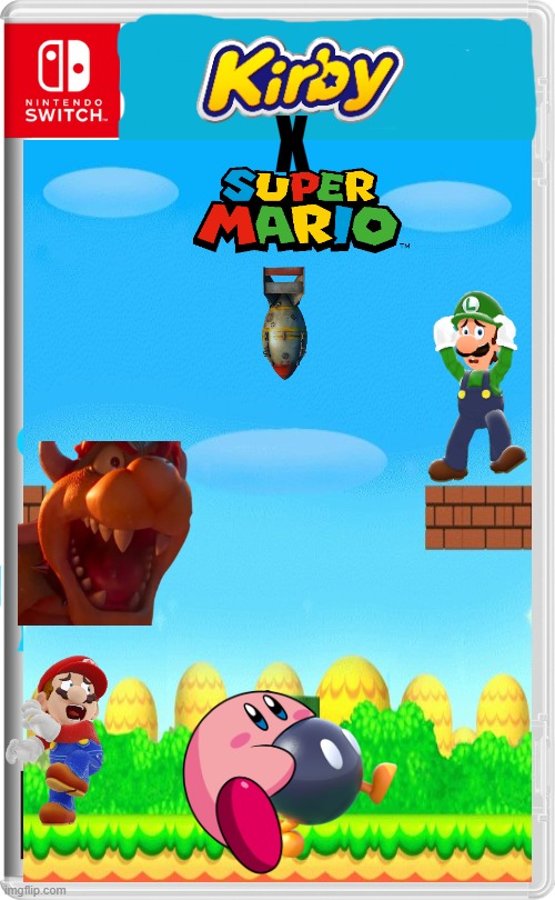 Kirby x Mario | X | image tagged in mario,kirby | made w/ Imgflip meme maker