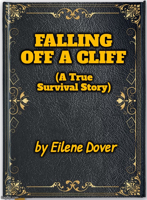 This could save your life | FALLING OFF A CLIFF (A True Survival Story) by Eilene Dover | image tagged in book cover,stop reading the tags,read a book,why are you reading the tags,still a better love story than twilight,the fall guy | made w/ Imgflip meme maker