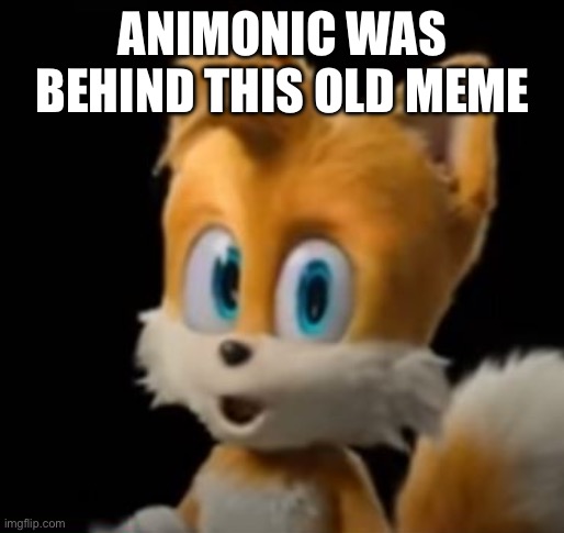 POG Tails the Fox | ANIMONIC WAS BEHIND THIS OLD MEME | image tagged in pog tails the fox | made w/ Imgflip meme maker