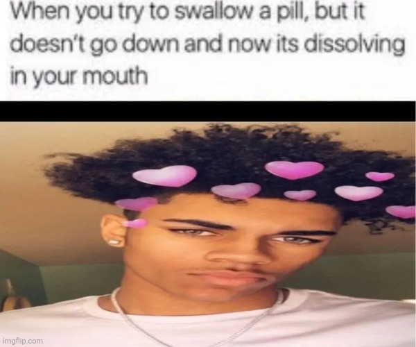 and then it burns ur throat | made w/ Imgflip meme maker