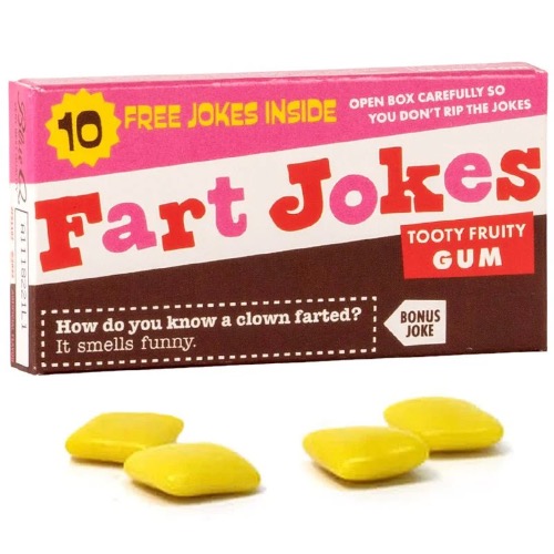 Box Of Fart Jokes | image tagged in fart jokes,farts,funny meme,bad joke,gum,bathroom humor | made w/ Imgflip meme maker