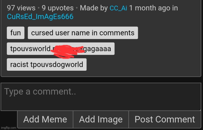 Evidence against CC_Ai | made w/ Imgflip meme maker