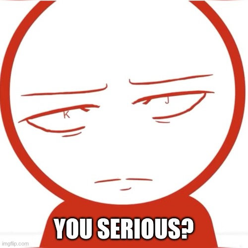 KJ | YOU SERIOUS? | image tagged in kj | made w/ Imgflip meme maker