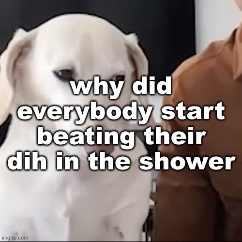 uh | why did everybody start beating their dih in the shower | image tagged in uh | made w/ Imgflip meme maker