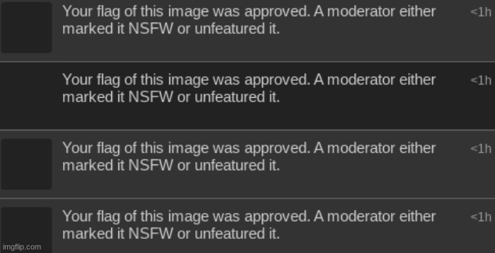 I flagged the p0rn, and they approved them :) | made w/ Imgflip meme maker