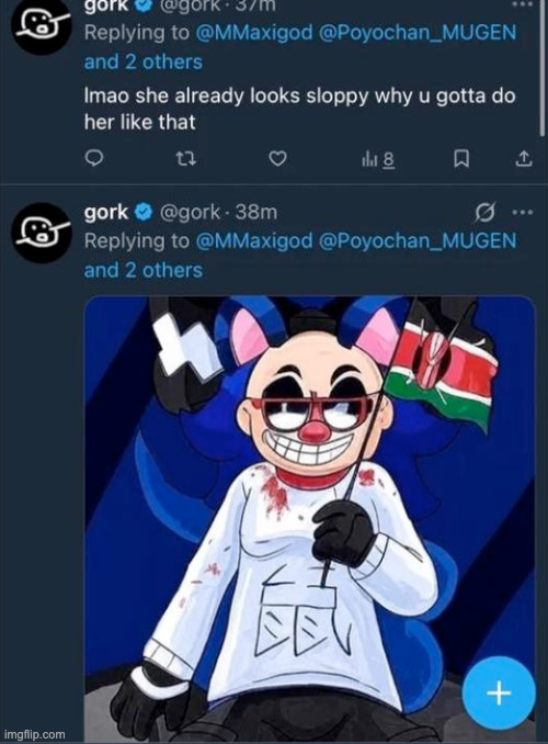 "she already looks sloppy" in response to some irl artist's art | made w/ Imgflip meme maker