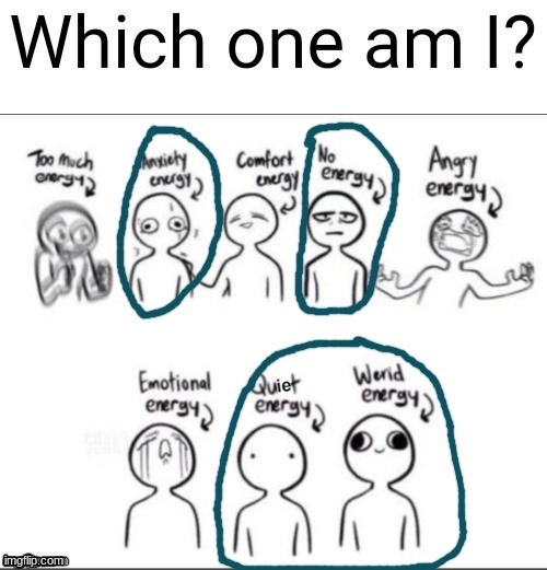 Here's my energy levels | image tagged in which one am i,energy | made w/ Imgflip meme maker
