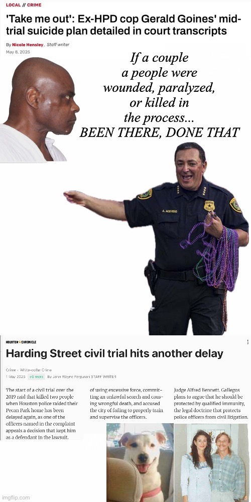 Art Acevedo Is Still A Big Ass | image tagged in delay delay delay,harding street raid,rhogena nicholas,dennis tuttle,star | made w/ Imgflip meme maker