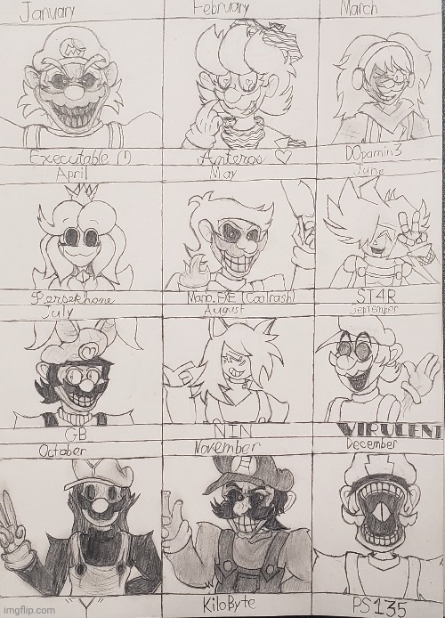 Your birth month Your Horrorbrew | image tagged in horrorbrew,drawing | made w/ Imgflip meme maker